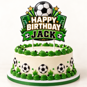 Football cake toppers